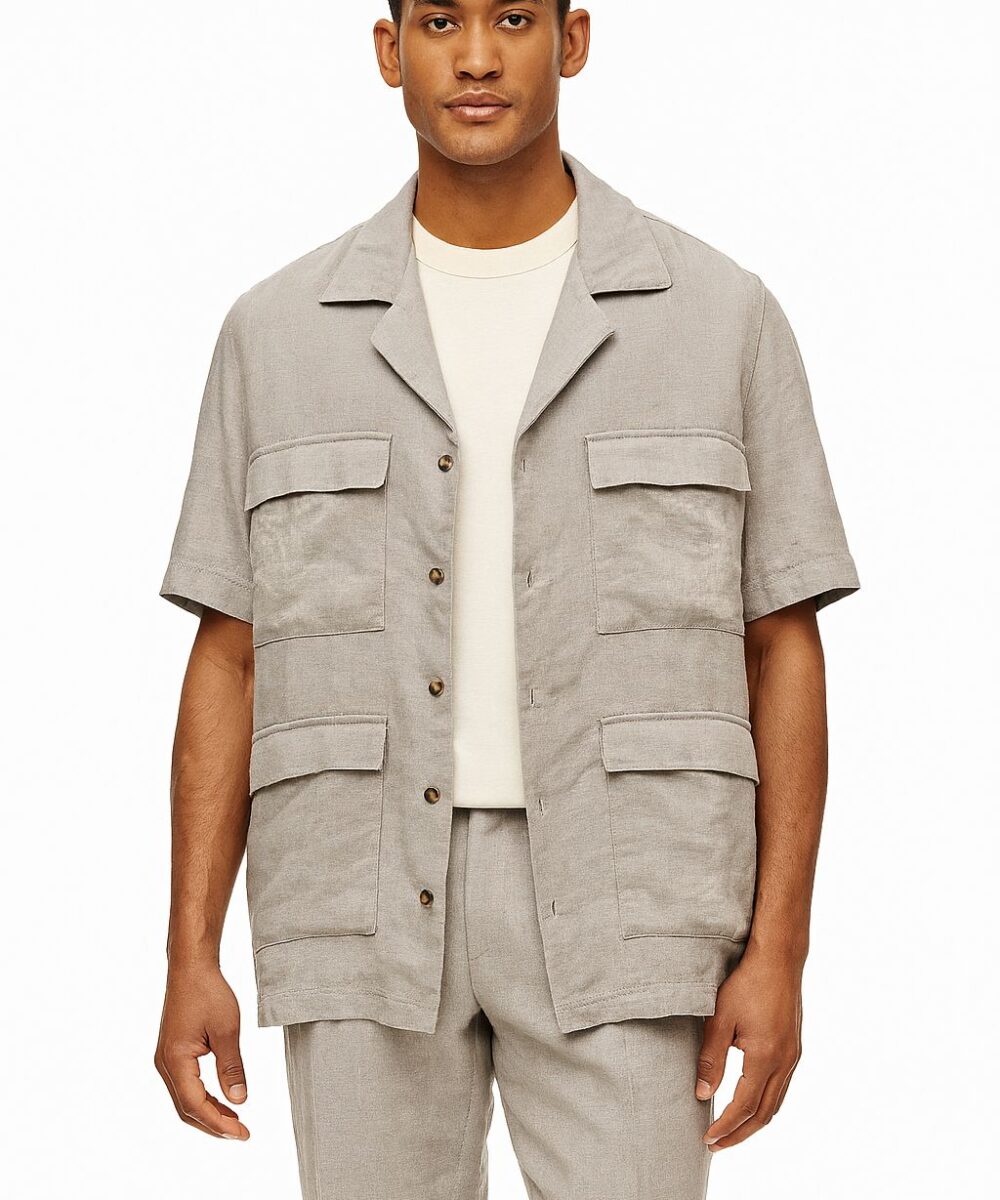 MEN’S OVERSIZED LINEN SUIT