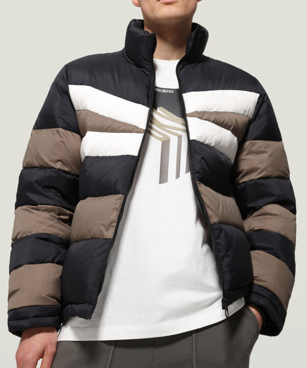 MEN'S PUFFER JACKET WITH STRIPES