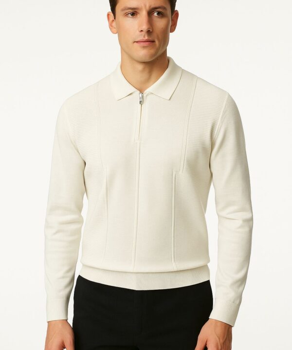 MEN’S POLO KNITED WITH ZIPPER